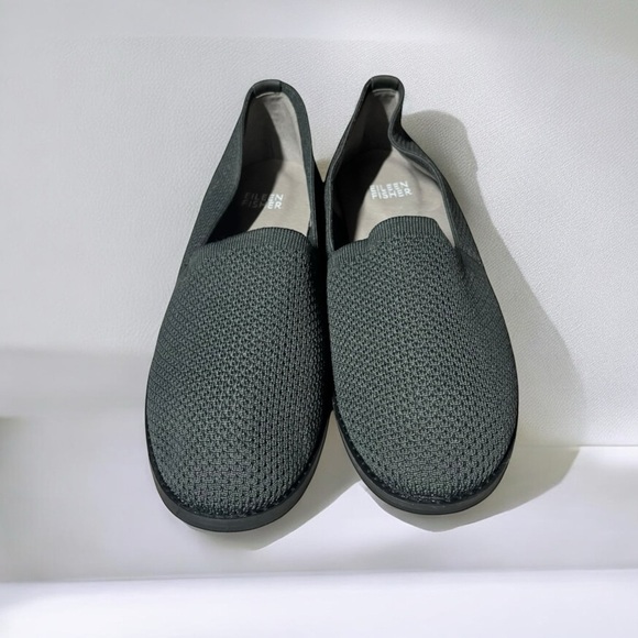 🌻NEW Eileen Fisher Gray Demi Recycled Stretch Knit Loafer Size 7 - Picture 3 of 12